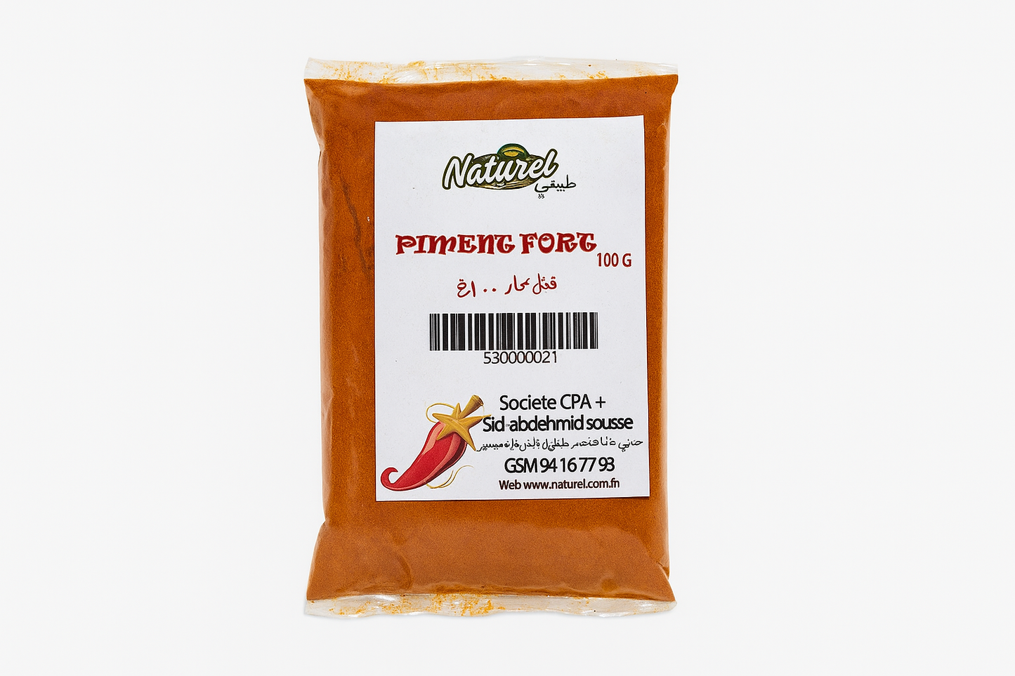 Naturel - Piment fort/Gemahlener scharfer Chili 100 g